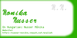 monika nusser business card