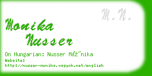 monika nusser business card